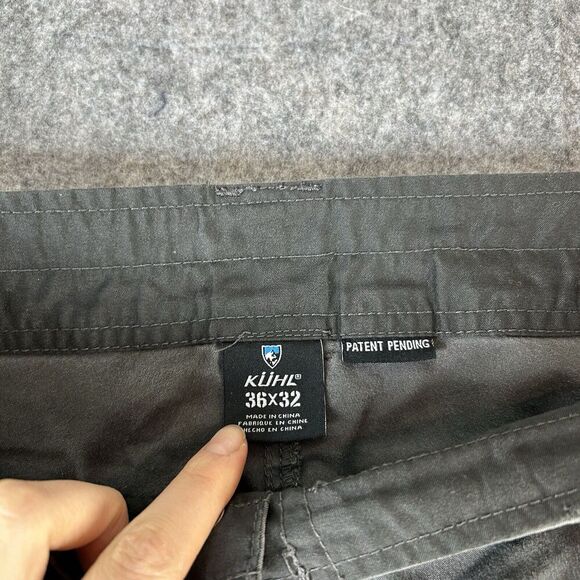Kuhl Pants Mens 36X32 Pockets Stretch Straight Fit Gray Hiking Slax Workwear - Picture 6 of 13